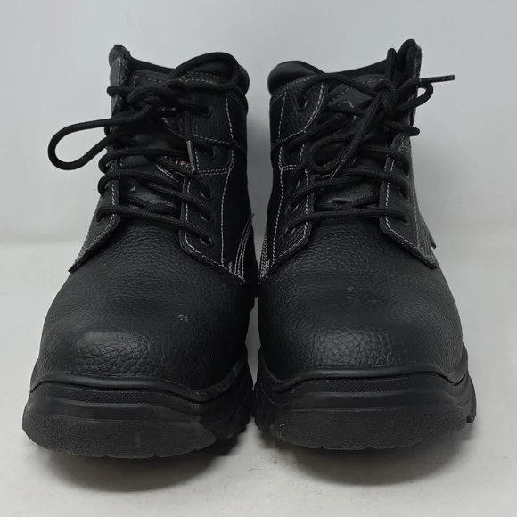 Skechers Black Men\'s Leather Boots Steel Toe Size 11 Skechers Men main image 2